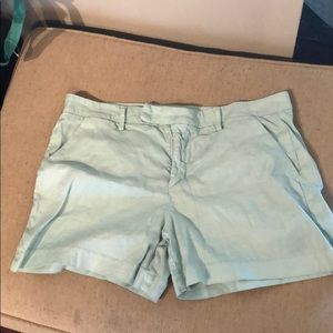 Level 99 linen blend shorts mint NWOT